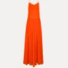 forte_forte habotai–silk dress with spaghetti straps papavero^ Dresses