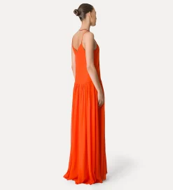 forte_forte habotai–silk dress with spaghetti straps papavero^ Dresses