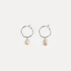forte_forte hoop earring with pendant argento^ Jewels
