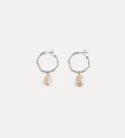 forte_forte hoop earring with pendant argento^ Jewels