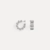 forte_forte hoop earrings with crystals crystal^ Jewels