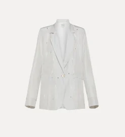 forte_forte jacket in habotai silk with beadwork madreperla^ Jackets
