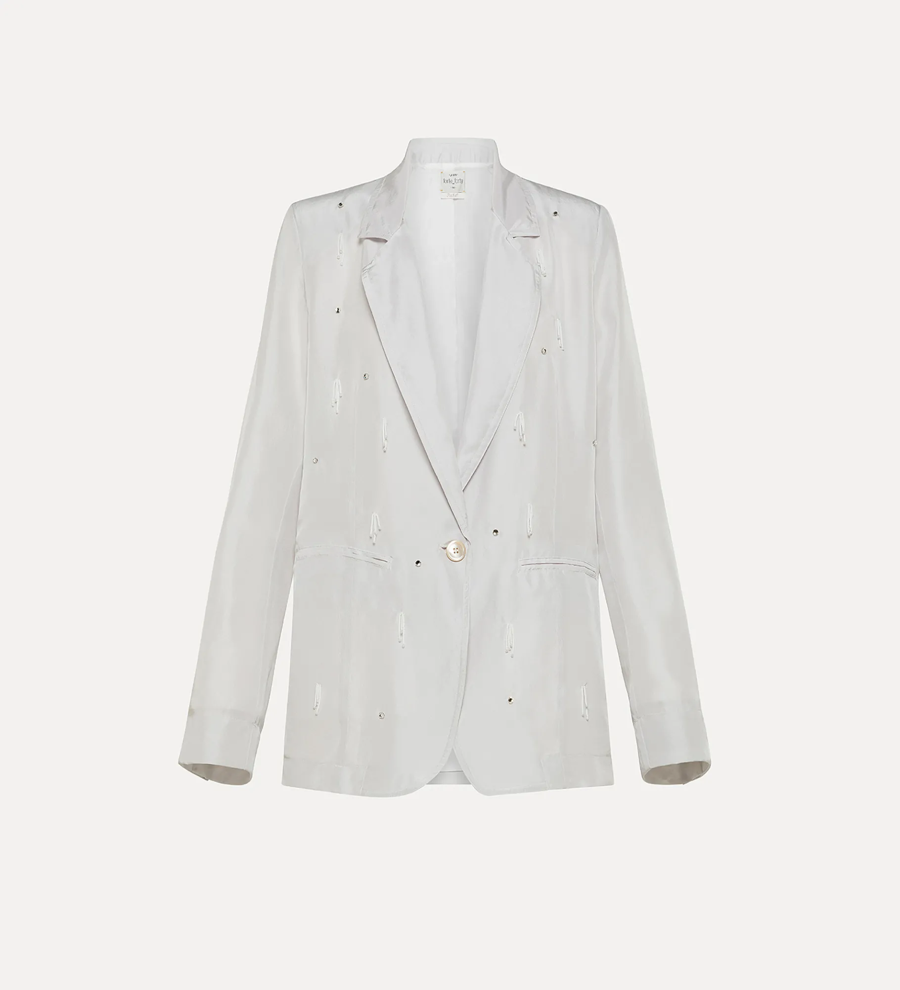 forte_forte jacket in habotai silk with beadwork madreperla^ Jackets