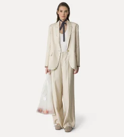 forte_forte jacket in sandy–hued viscose and wool dune^ Jackets