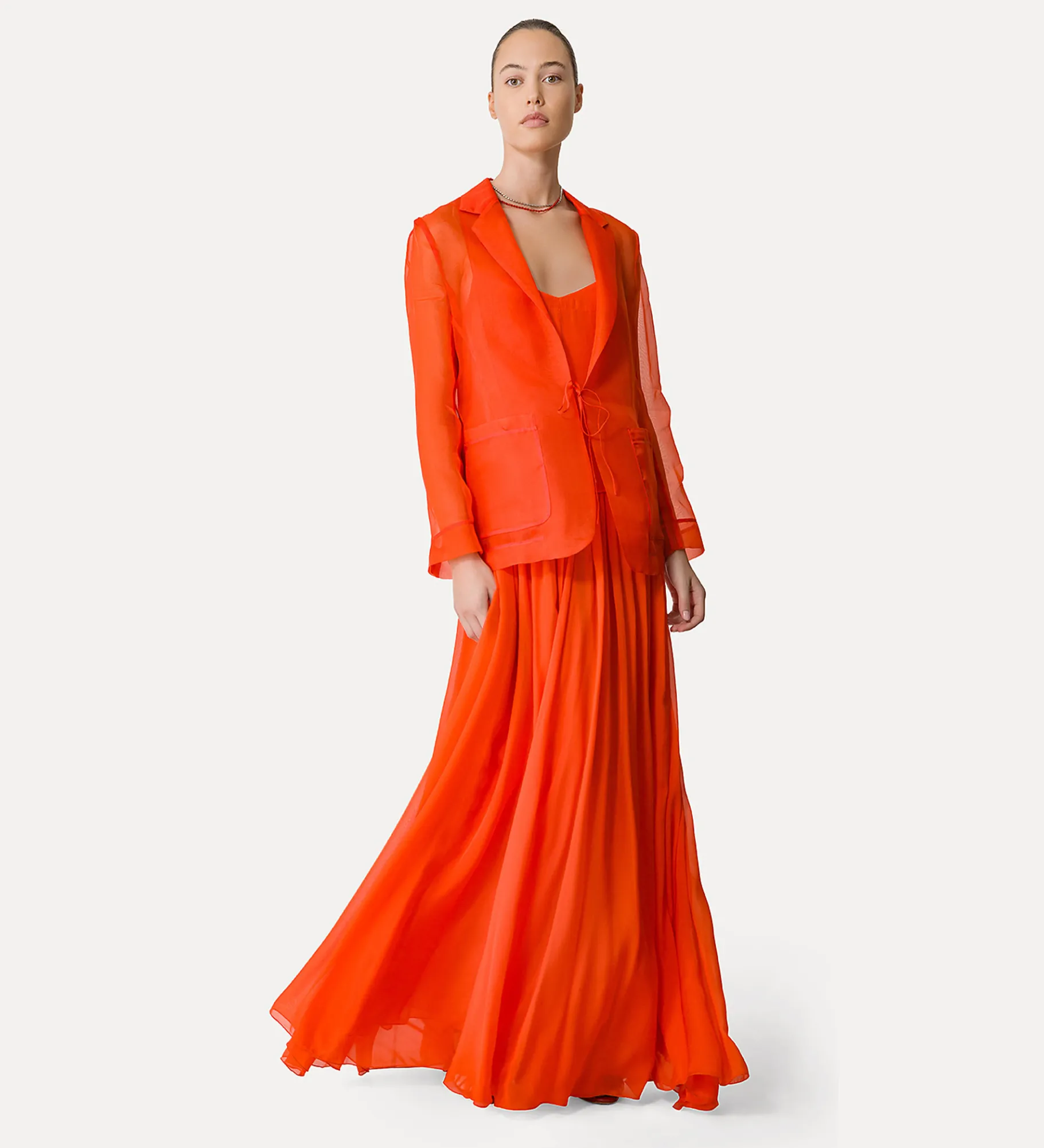 forte_forte jacket in silk organza papavero^ Jackets