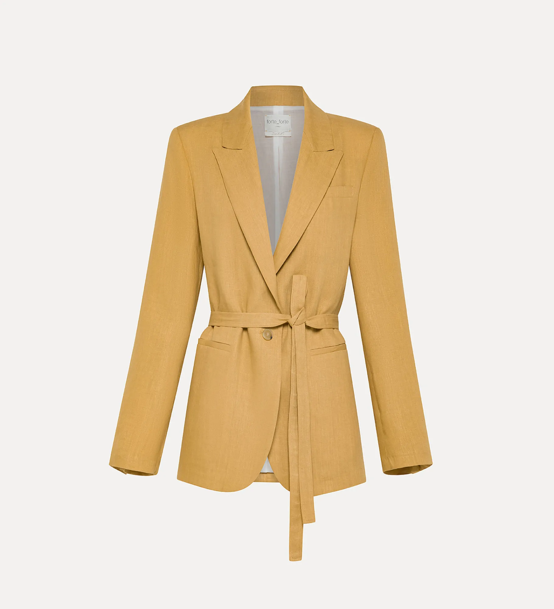 forte_forte jacket with belted waist grano^ Jackets