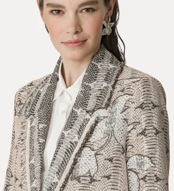 forte_forte jacquard coat cipria^ Coats