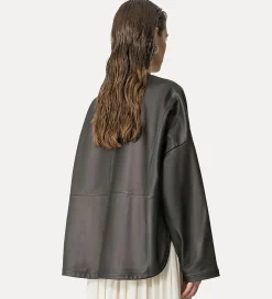 forte_forte kimono in nappa abisso^ Jackets