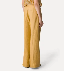 forte_forte linen trousers with pleats grano^ Pants