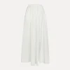 forte_forte long cotton skirt bianco^ Skirts
