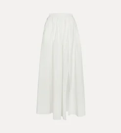 forte_forte long cotton skirt bianco^ Skirts