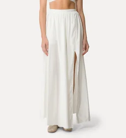 forte_forte long cotton skirt bianco^ Skirts