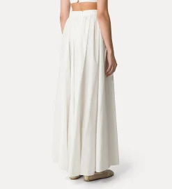 forte_forte long cotton skirt bianco^ Skirts