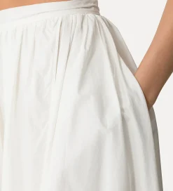 forte_forte long cotton skirt bianco^ Skirts