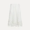 forte_forte long skirt in poplin bianco^ Skirts