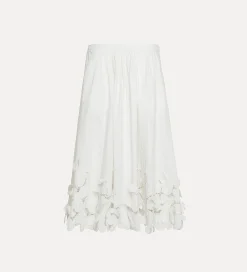 forte_forte long skirt in poplin bianco^ Skirts