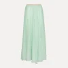 forte_forte long skirt with an elasticated waistband mint^ Skirts