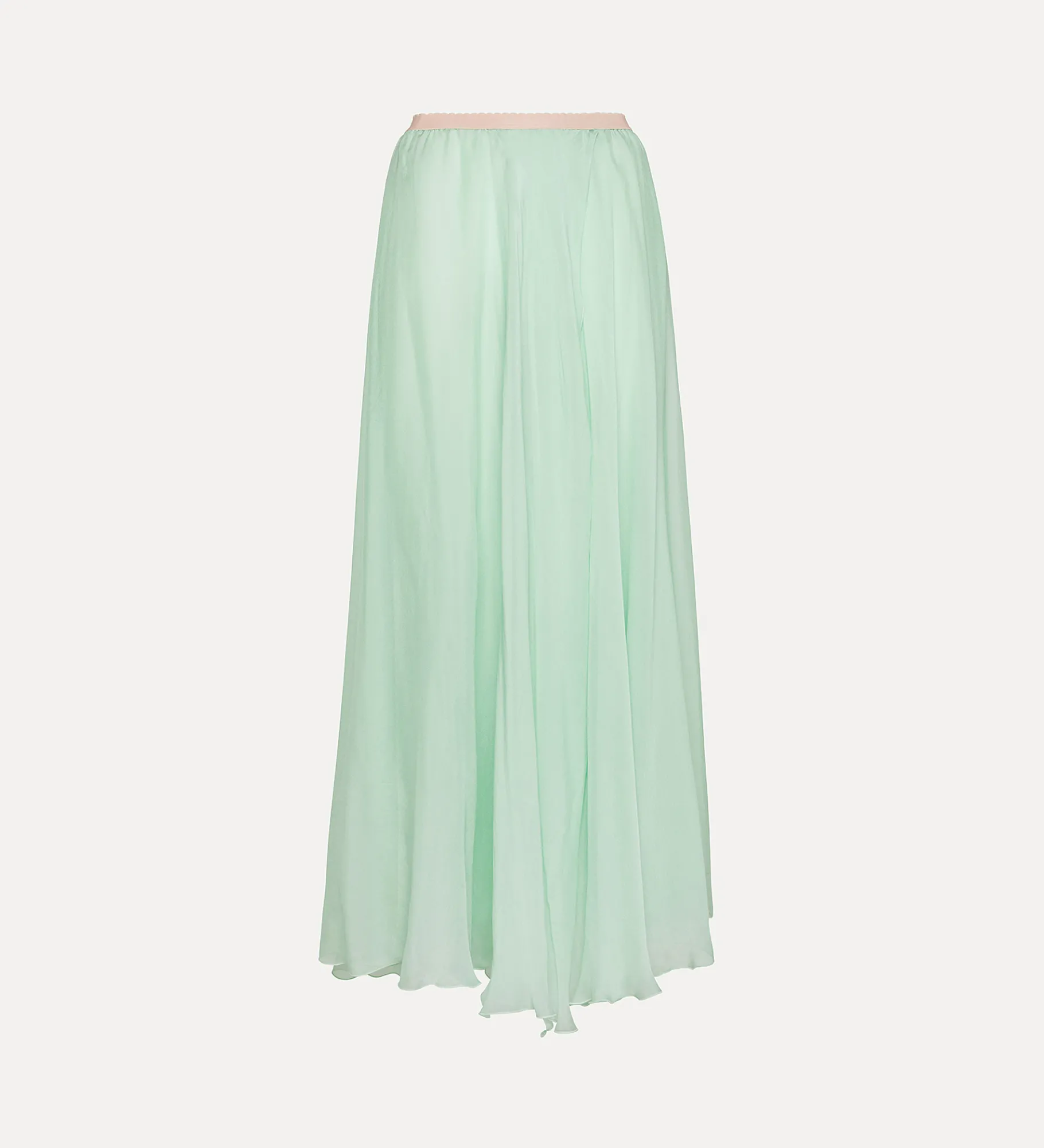 forte_forte long skirt with an elasticated waistband mint^ Skirts