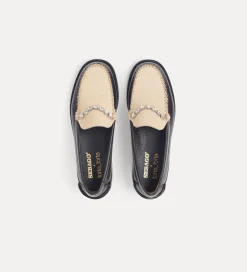 forte_forte moccasins in calf and pony skin with crystal embellishment burgundy^ Shoes