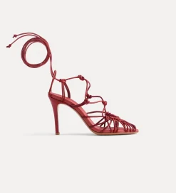 forte_forte nappa sandals with a slender heel lacca^ Shoes