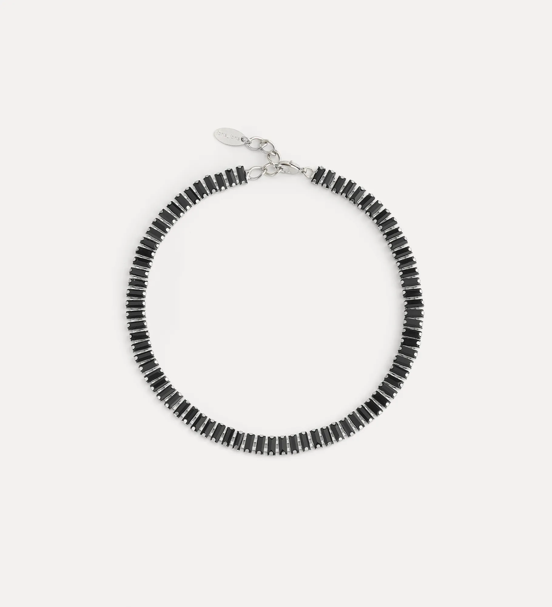 forte_forte necklace with coloured crystals nero^ Jewels