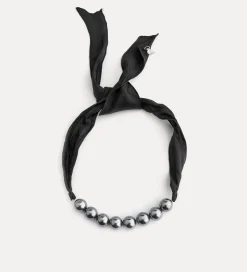 forte_forte necklace with pearls in resin grey^ Jewels
