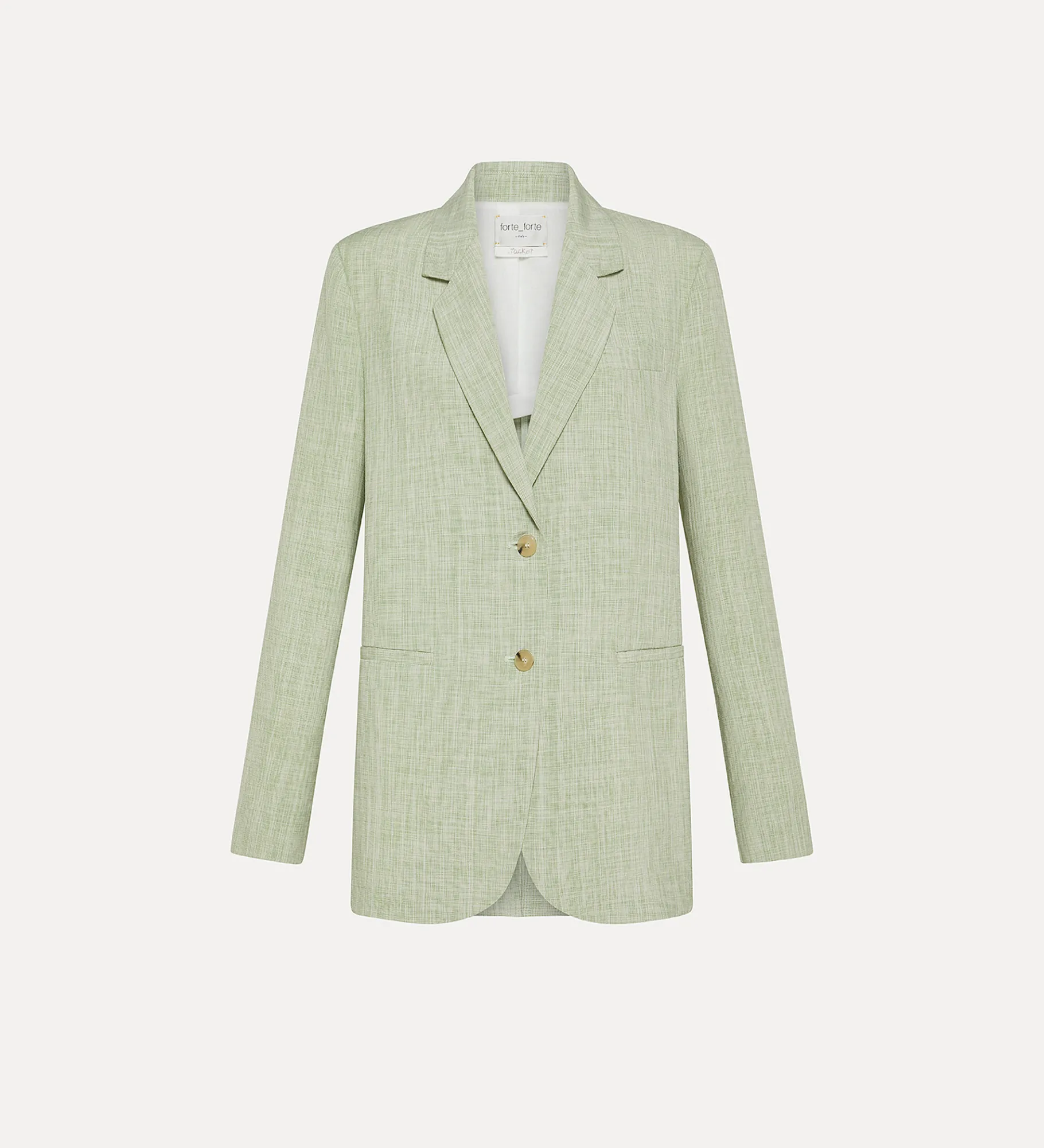 forte_forte oversized fil–à–fil jacket for women aloe^ Jackets