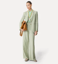 forte_forte oversized fil–à–fil jacket for women aloe^ Jackets