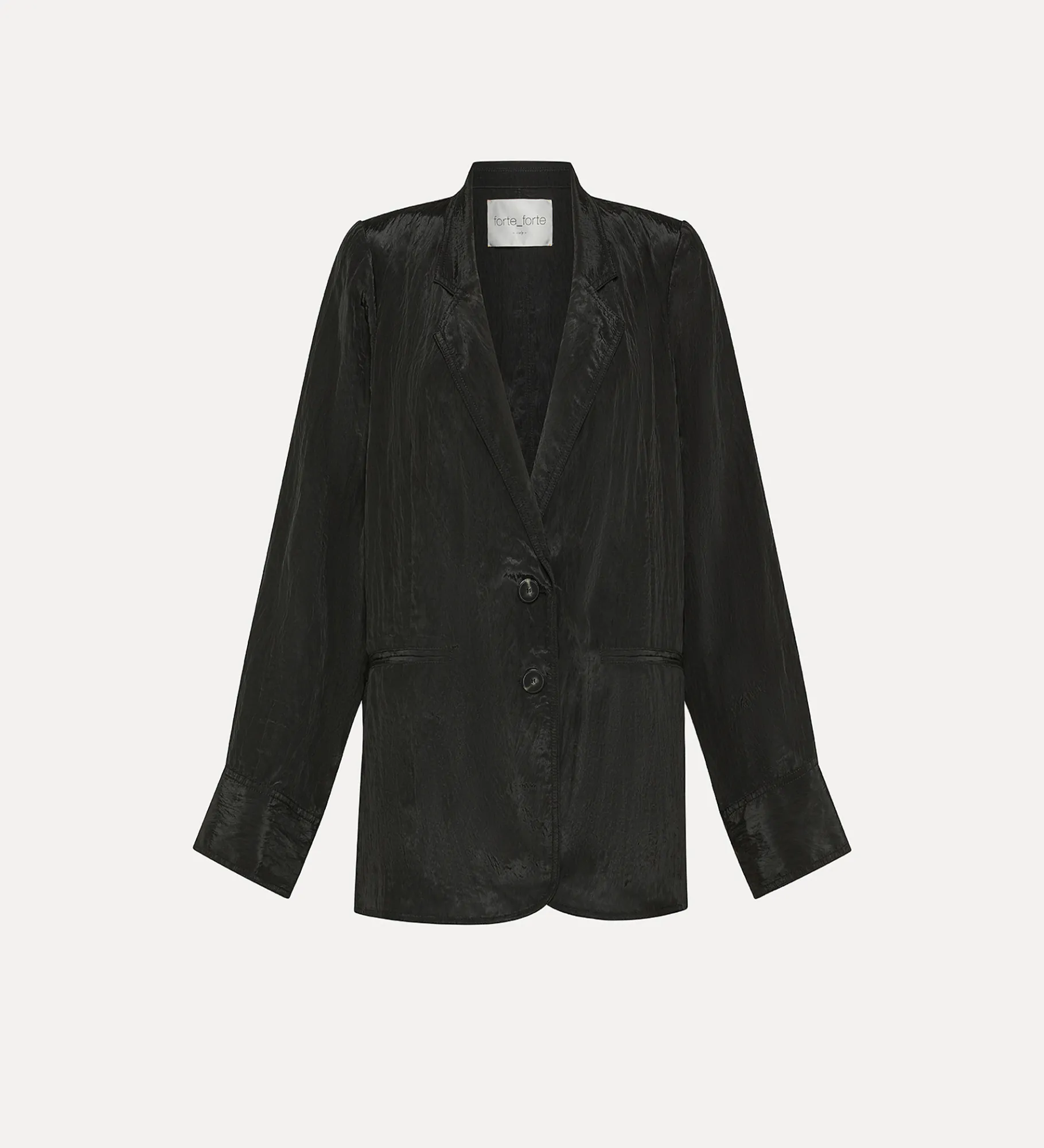 forte_forte oversized satin jacket for women noir^ Jackets