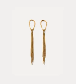 forte_forte pair of sculpted fringe earrings oro^ Jewels