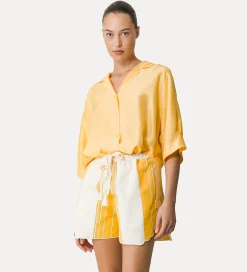 forte_forte pared–back shirt in habotai silk sole^ Shirts