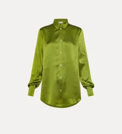 forte_forte pared–back shirt in silk satin felce^ Shirts