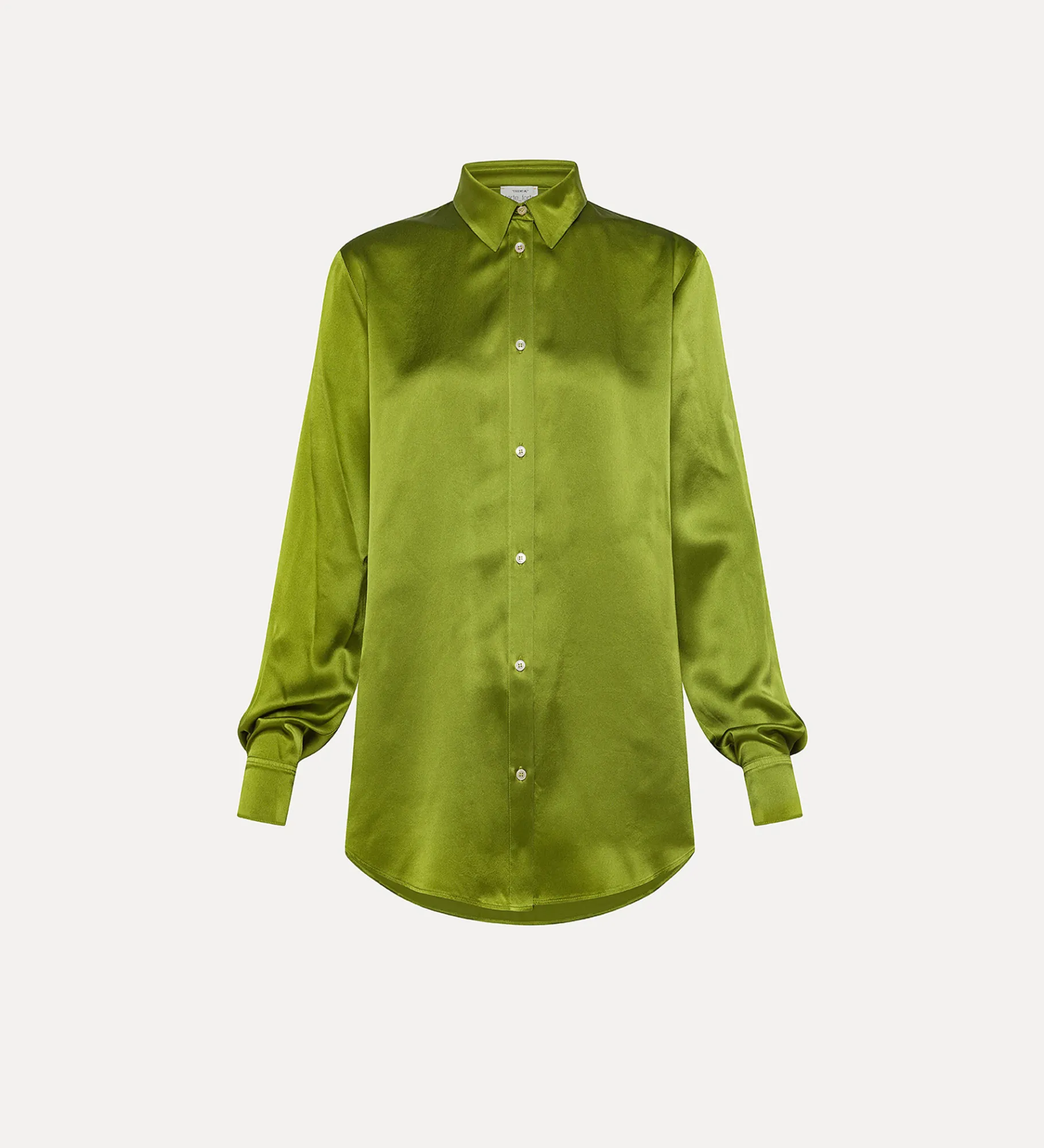 forte_forte pared–back shirt in silk satin felce^ Shirts