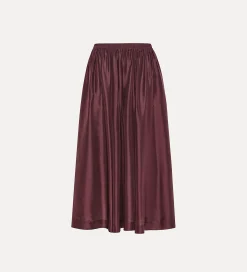forte_forte pared–back skirt in silk black orchid^ Skirts