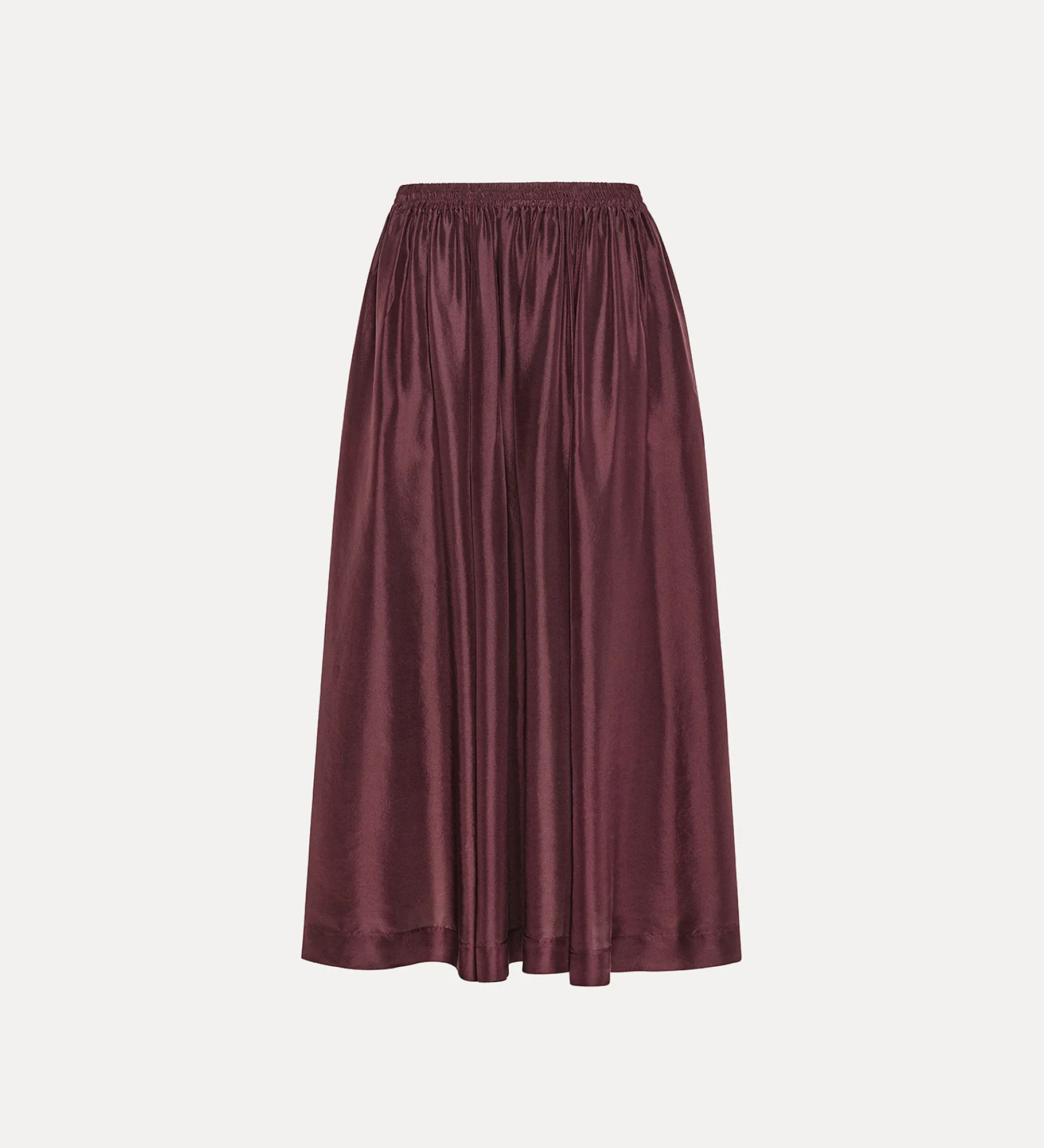 forte_forte pared–back skirt in silk black orchid^ Skirts