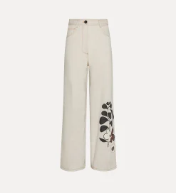 forte_forte 5–pocket cotton trousers dune^ Pants