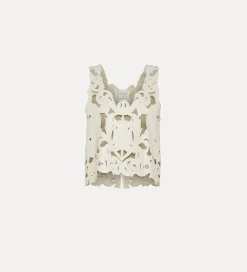 forte_forte “poetic orchid” crop top in vegan leather orchidea^ Tops