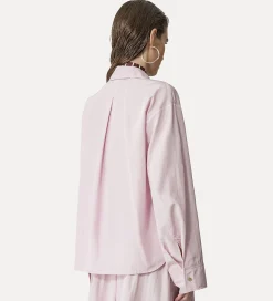 forte_forte polo shirt in taffeta oyster^ Shirts