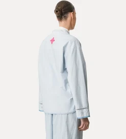 forte_forte poplin shirt with “oniric blossom” embroidered detailing rugiada^ Shirts