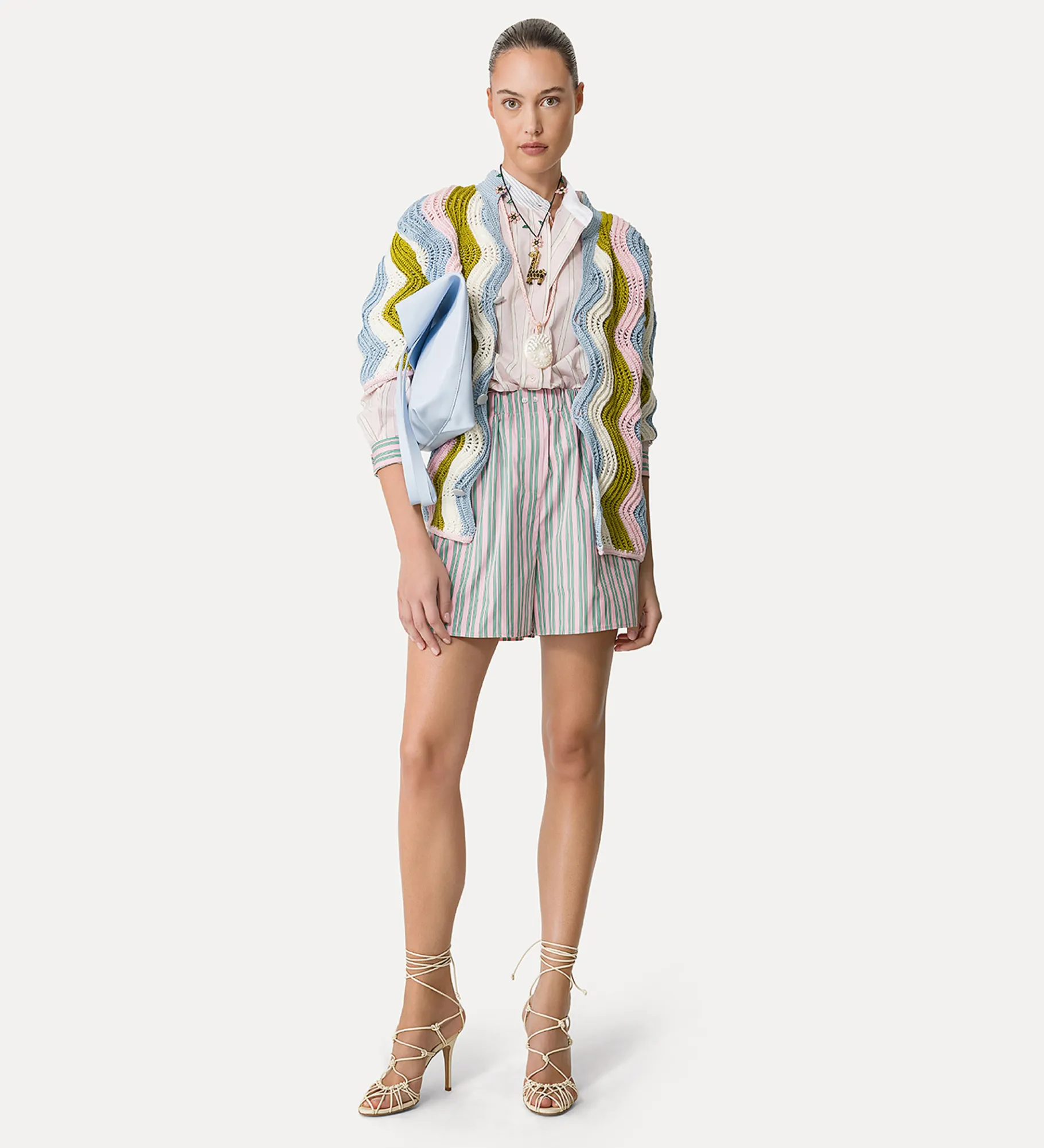 forte_forte poplin shorts for women rose^ Pants