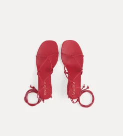 forte_forte sandals with a gold–tone heel lacca^ Shoes