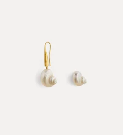 forte_forte seashell earrings oro^ Jewels