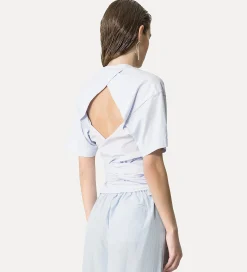 forte_forte self–tie shirt nuage^ Tops