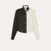 forte_forte shirt for women in colour–block linen noir^ Shirts