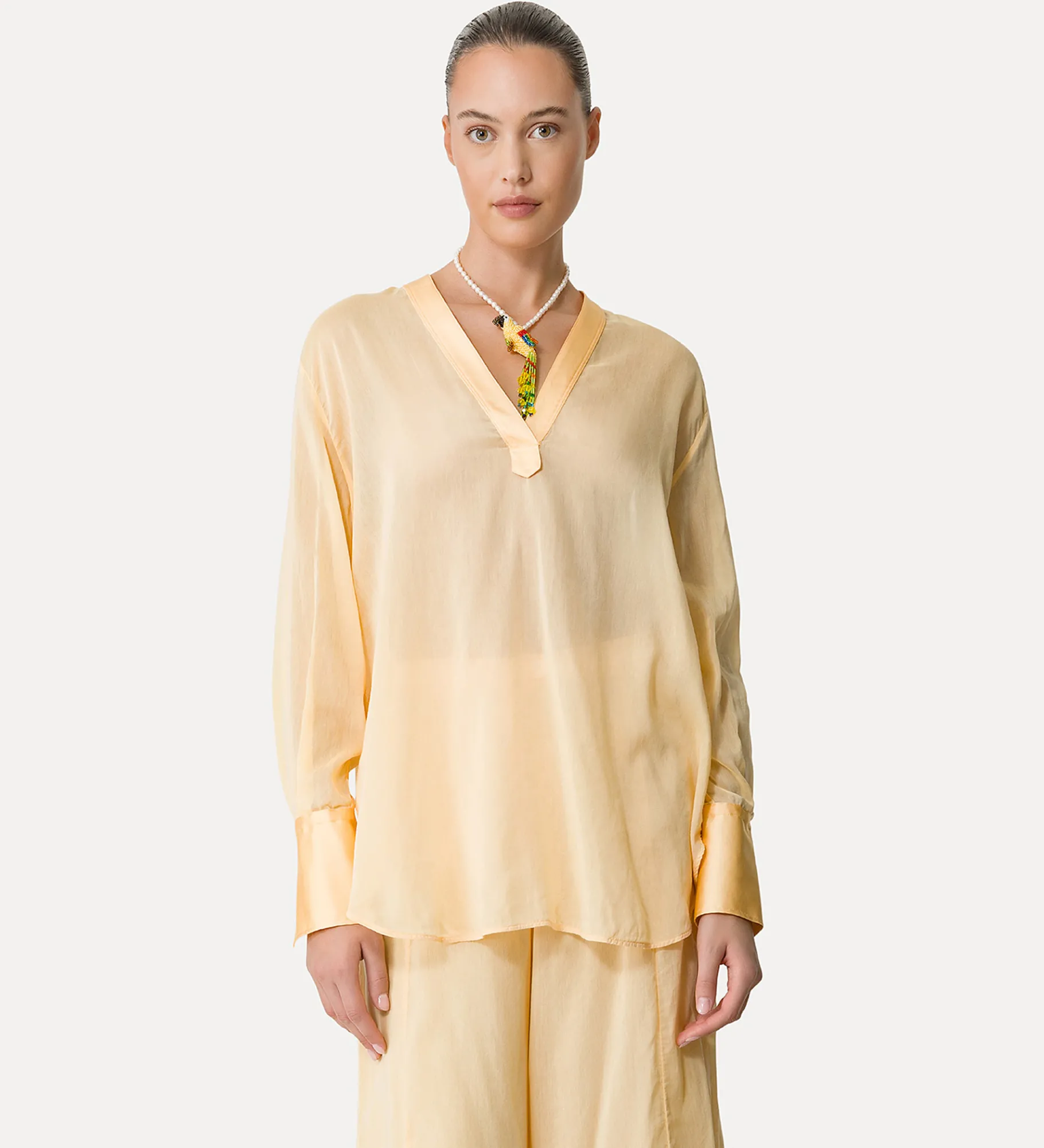 forte_forte shirt in linen and silk sole^ Shirts