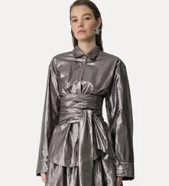forte_forte shirt with sash ombra^ Shirts