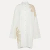 forte_forte shirtdress in poplin giglio^ Dresses