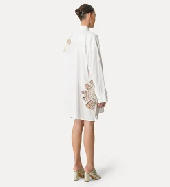 forte_forte shirtdress in poplin giglio^ Dresses