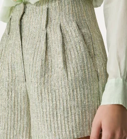 forte_forte shorts in lurex jacquard twinkle^ Pants