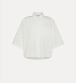 forte_forte short–sleeve shirt in poplin bianco^ Shirts